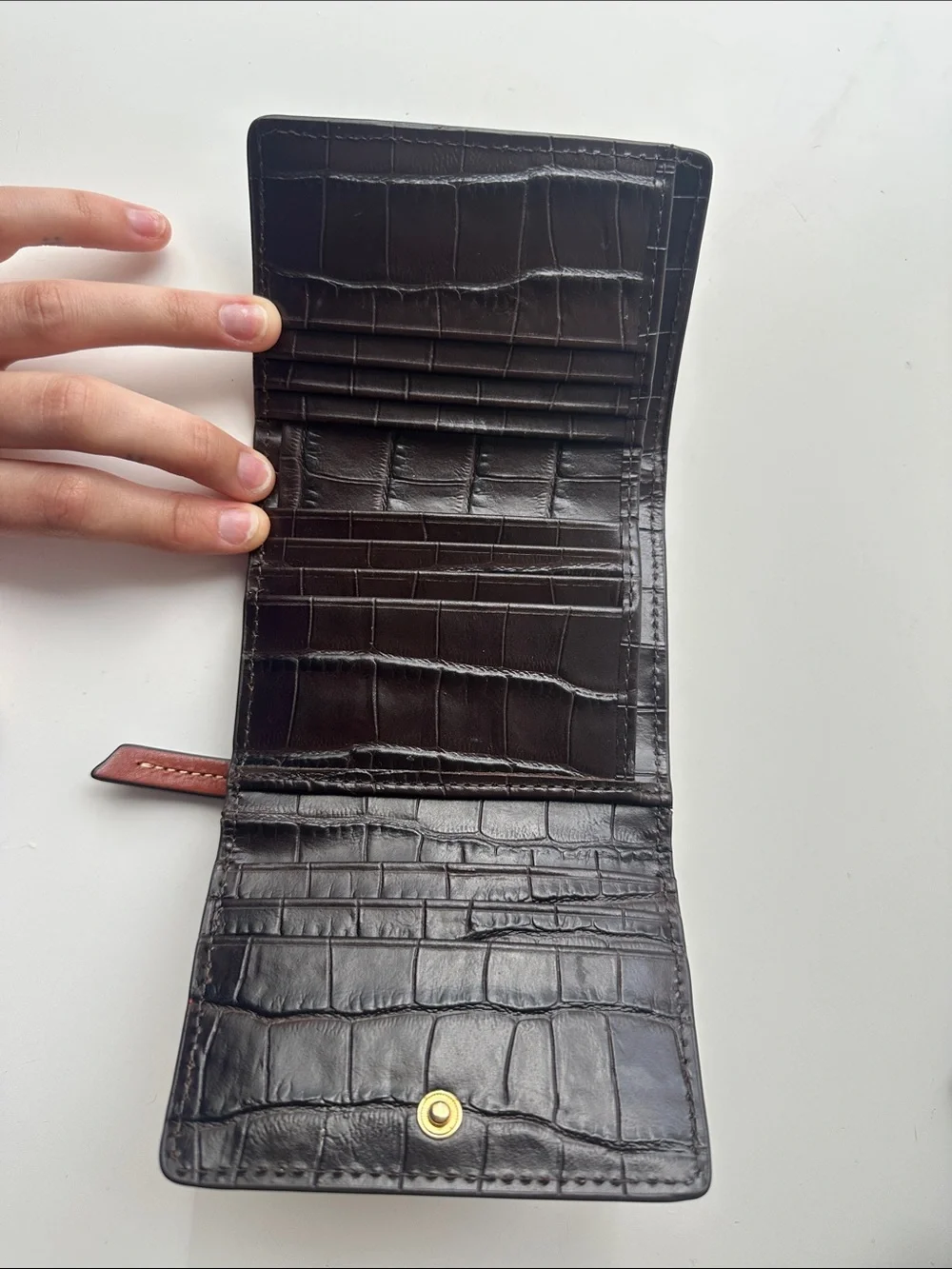 Dooney & Bourke Croc-Embossed Leather Wallet